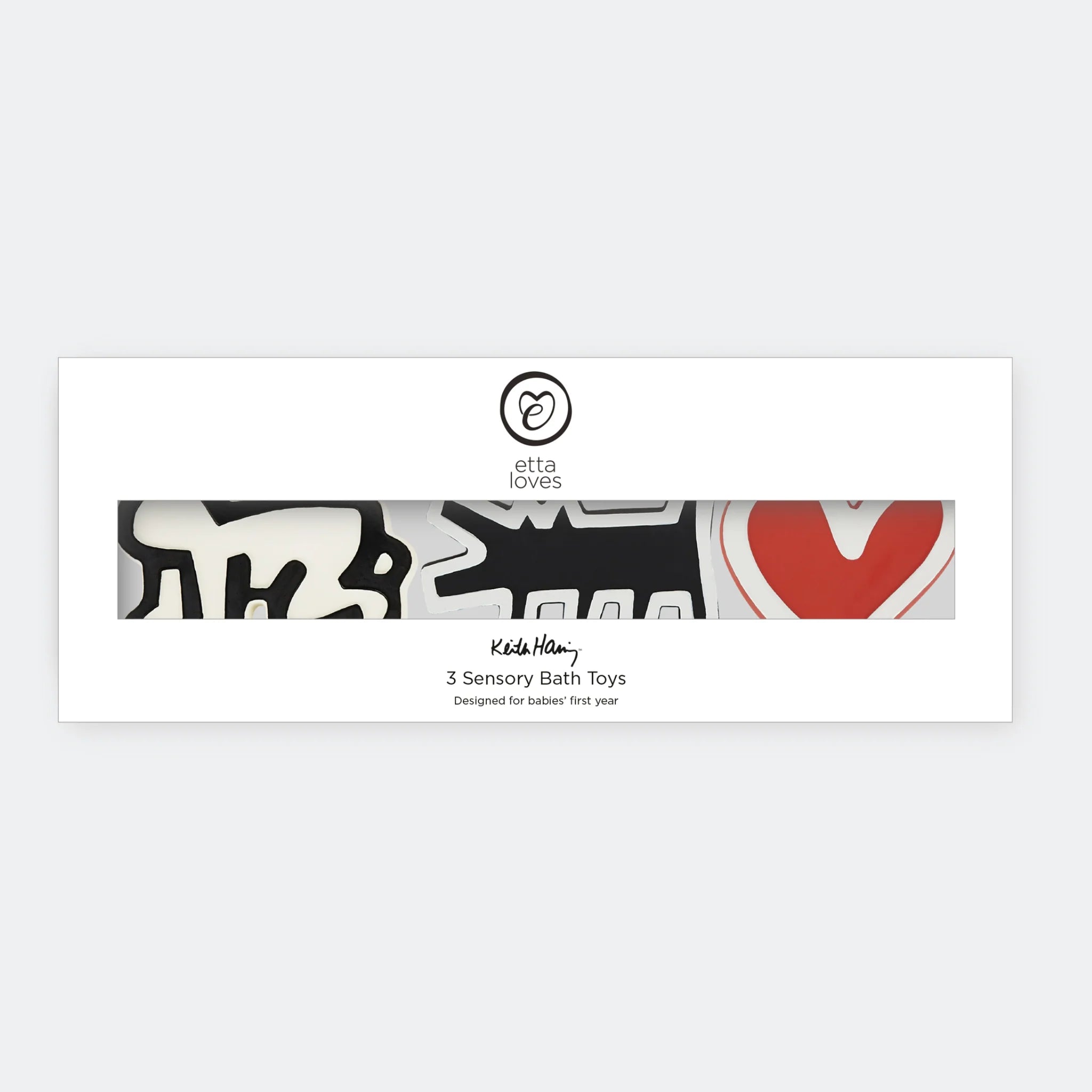 Jouets de bain en caoutchouc naturel  Keith Haring