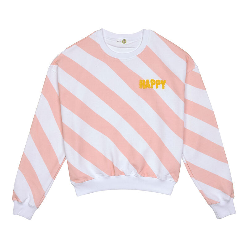 Sweat Unisex Happy milky/lPeach