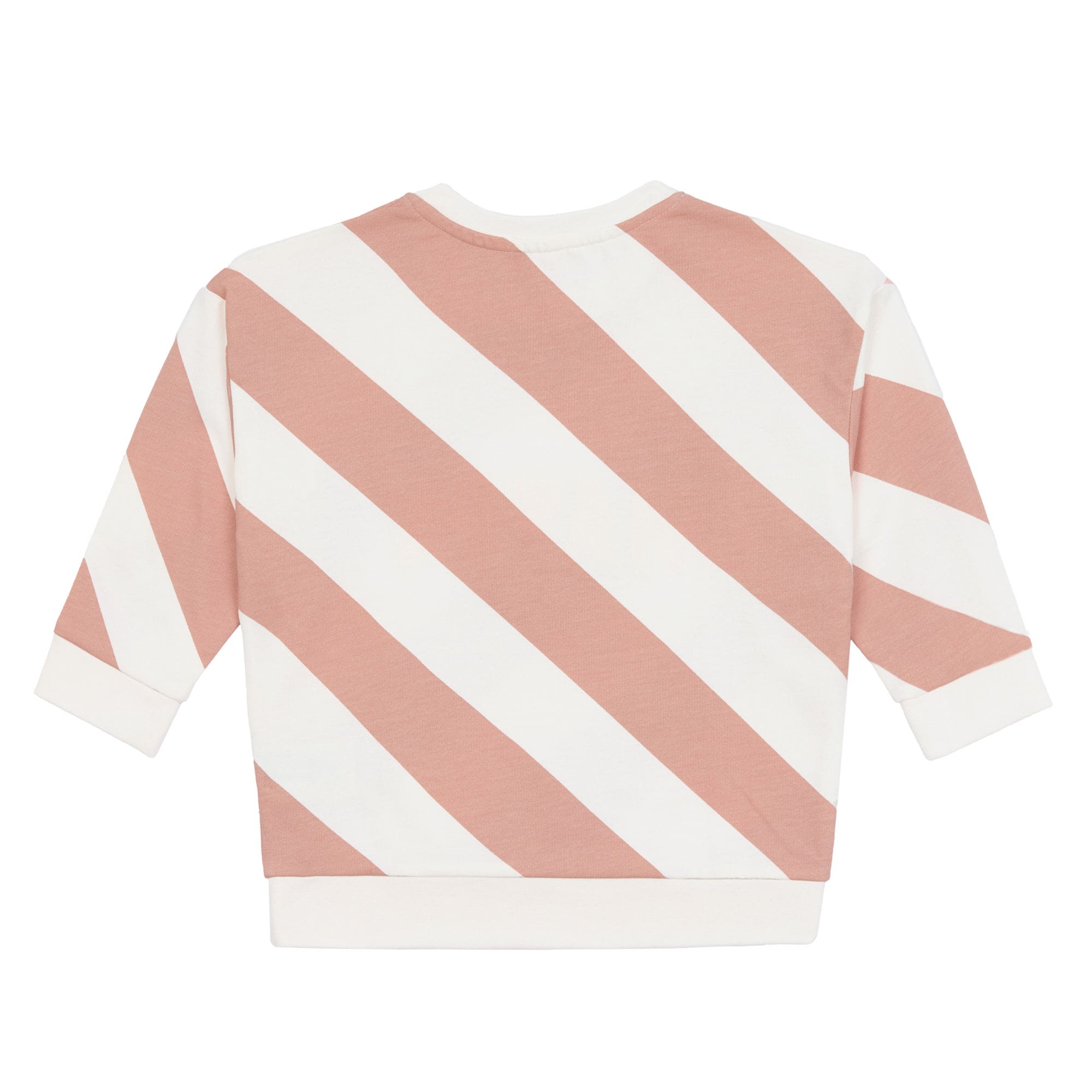 Kids Sweat GOTS Happy blanc cassé/  Rose