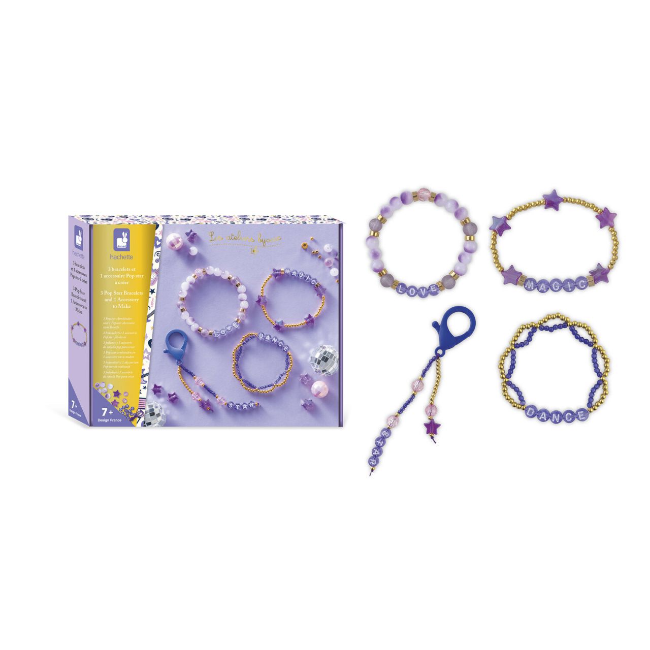 Kit Créatif - 4 Bracelets et Accessoires Pop Star à Créer