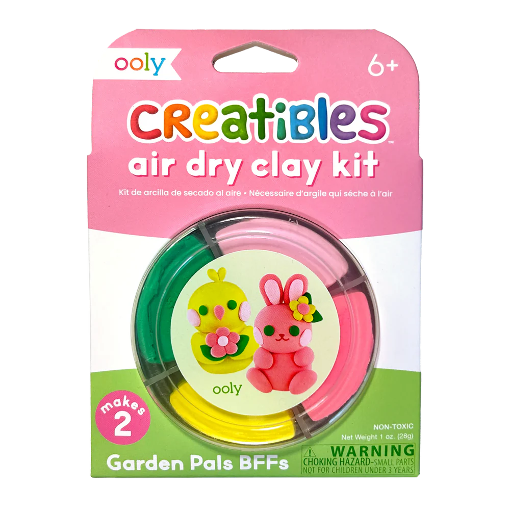 Zelfhardende, creatieve lucht drogende kleiset - Garden Friends