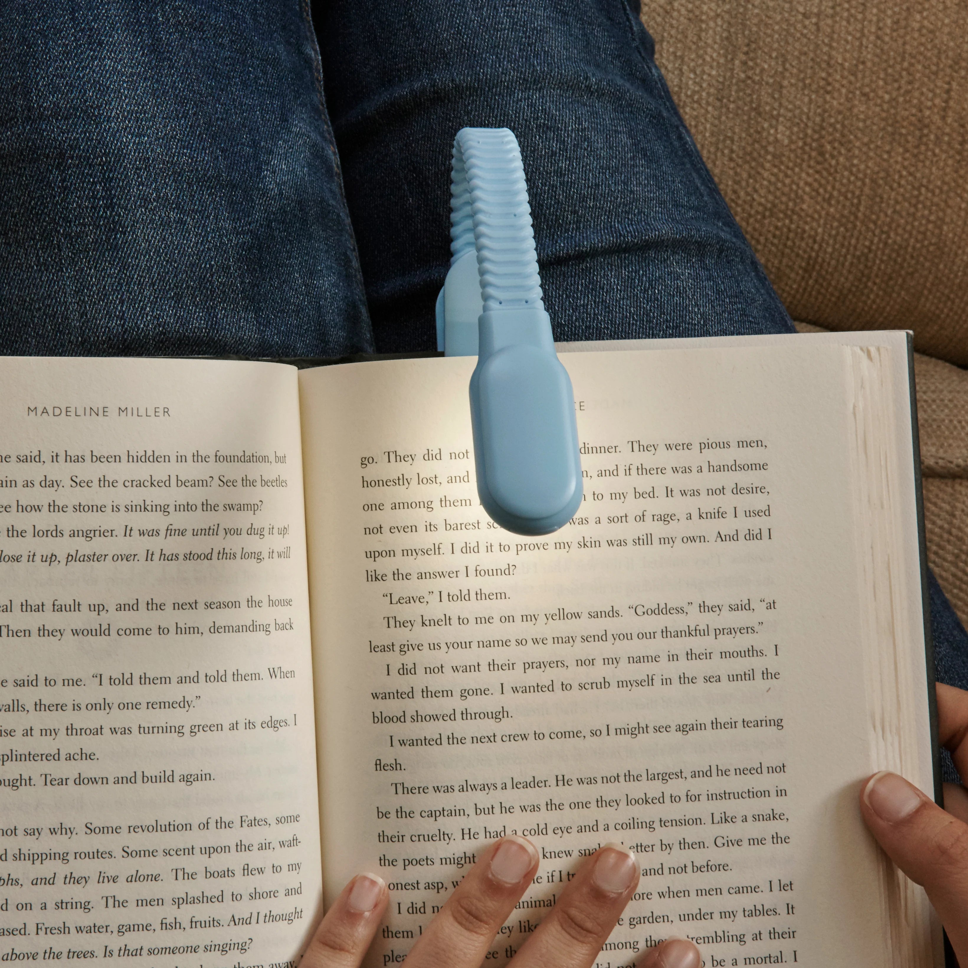 Rechargeable Reading Lamp - Light Blue