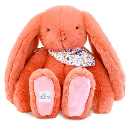 Peluche Lapin Fleurette Terracotta
