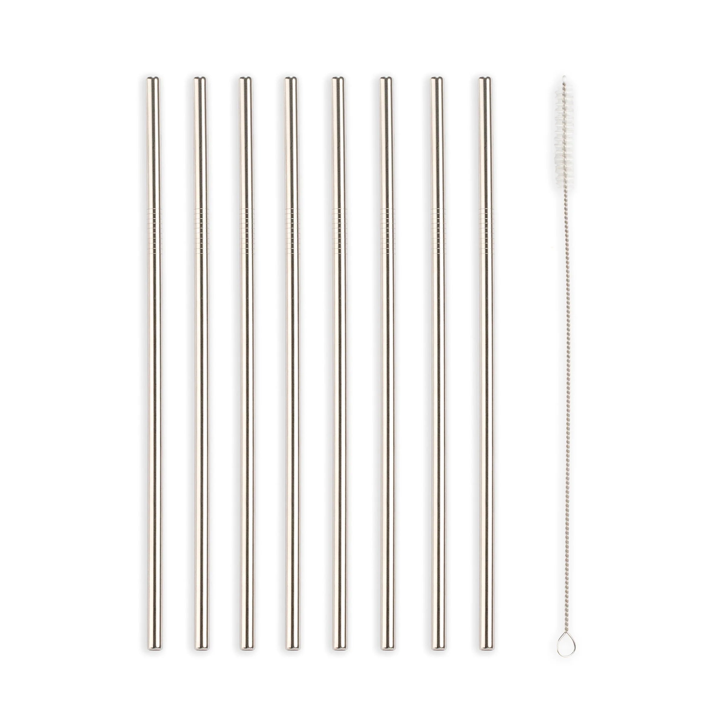 Set of 10 Stainless Steel Straws 
