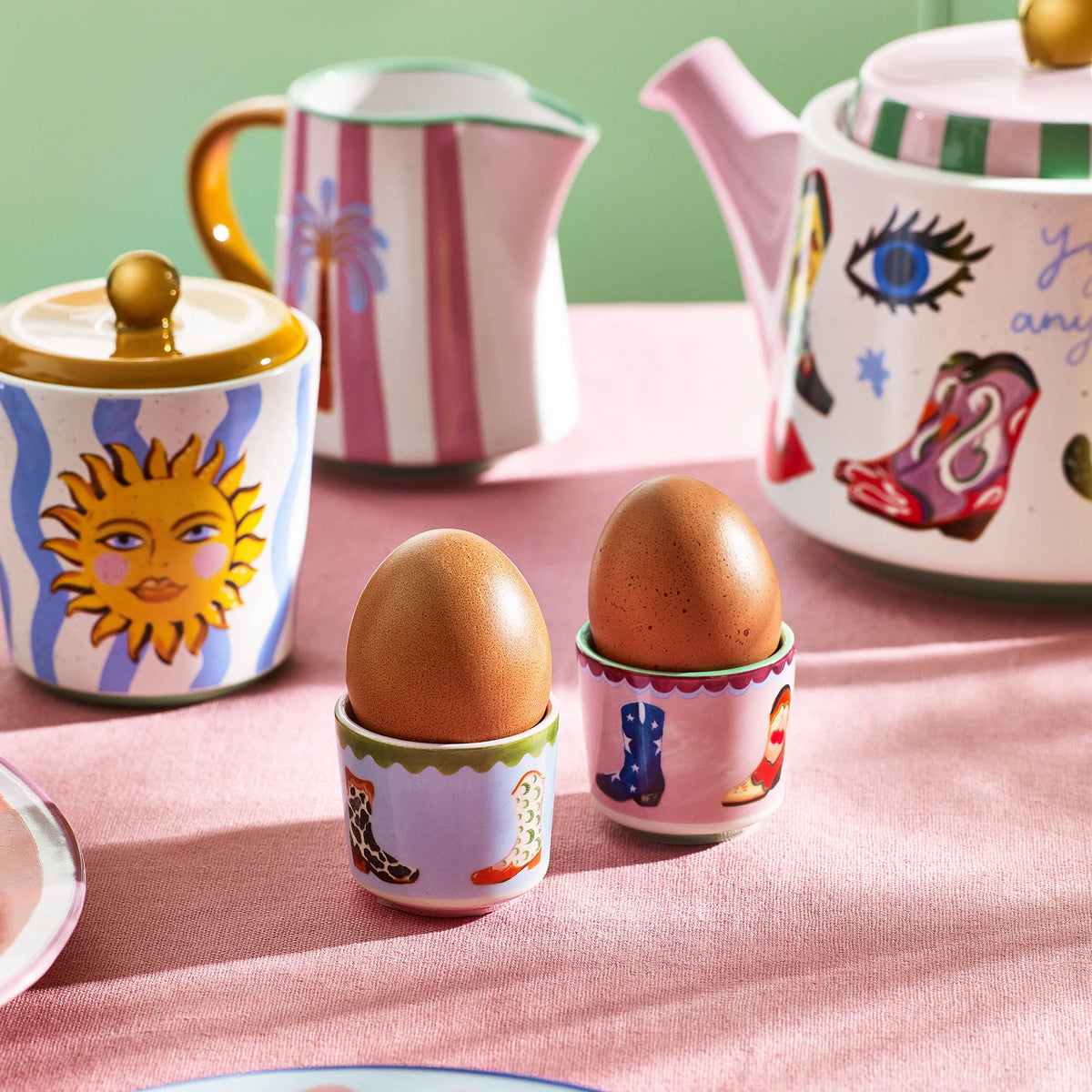 Set of 2 Egg Cups - Electric Coast