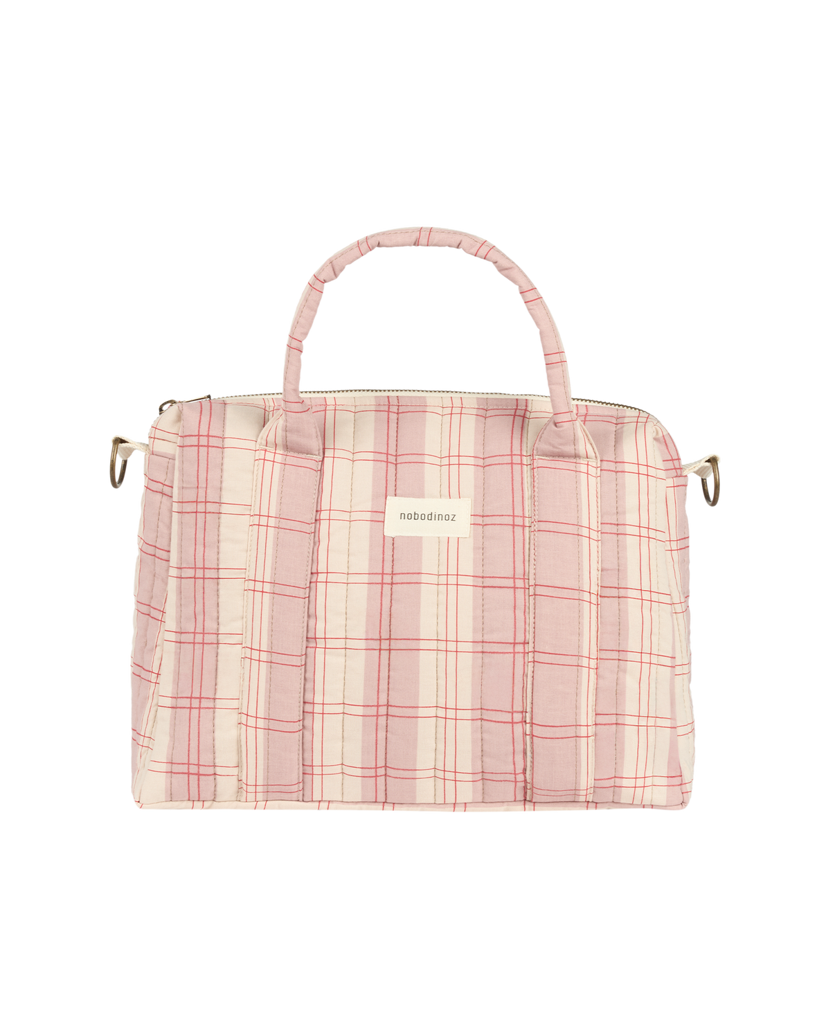 Organisateur de poussette & mini sac Stories - Powder Checks red - Édition limitée