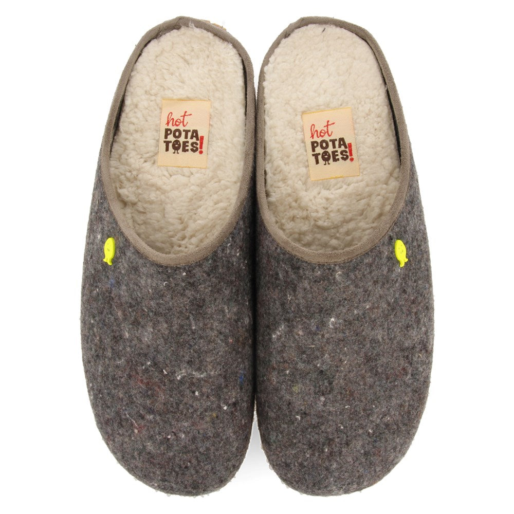 Pantoufle homme Grise