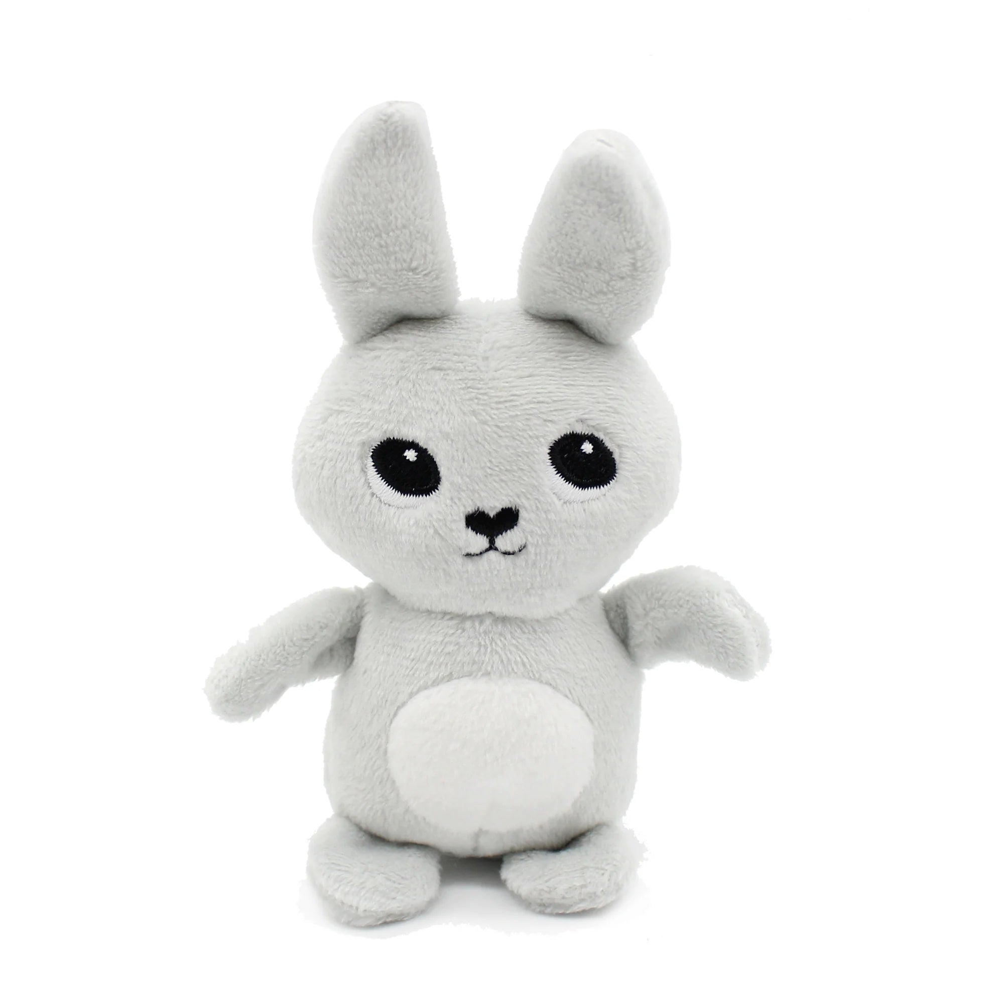 Peluche Toudou Lapin et bébé - Gris Clair