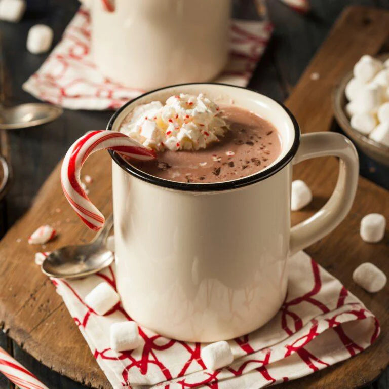 Chocolat Chaud à la Menthe Poivrée
