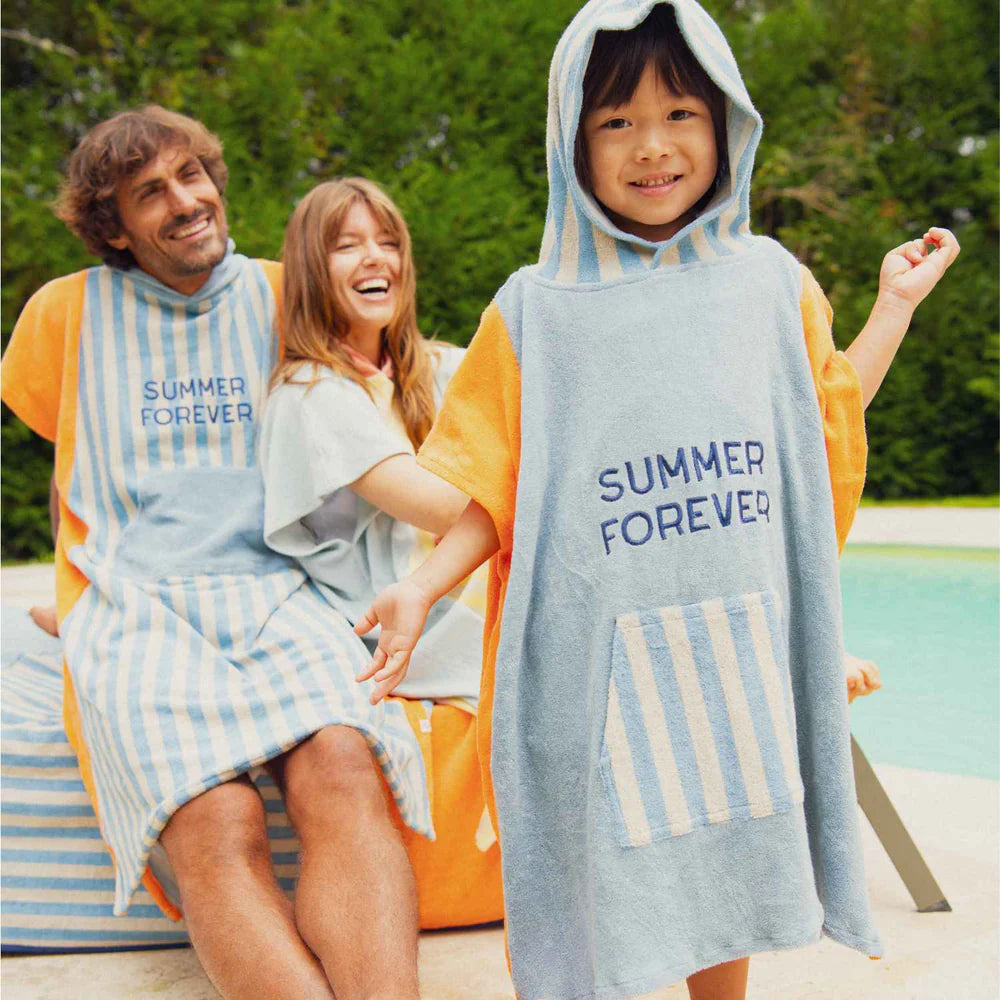Poncho Eponge Summer Forever - Bleu