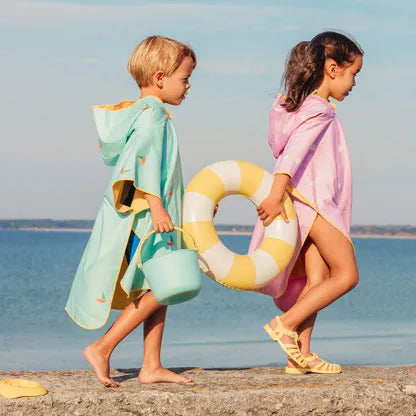 Poncho de plage Rose banane
