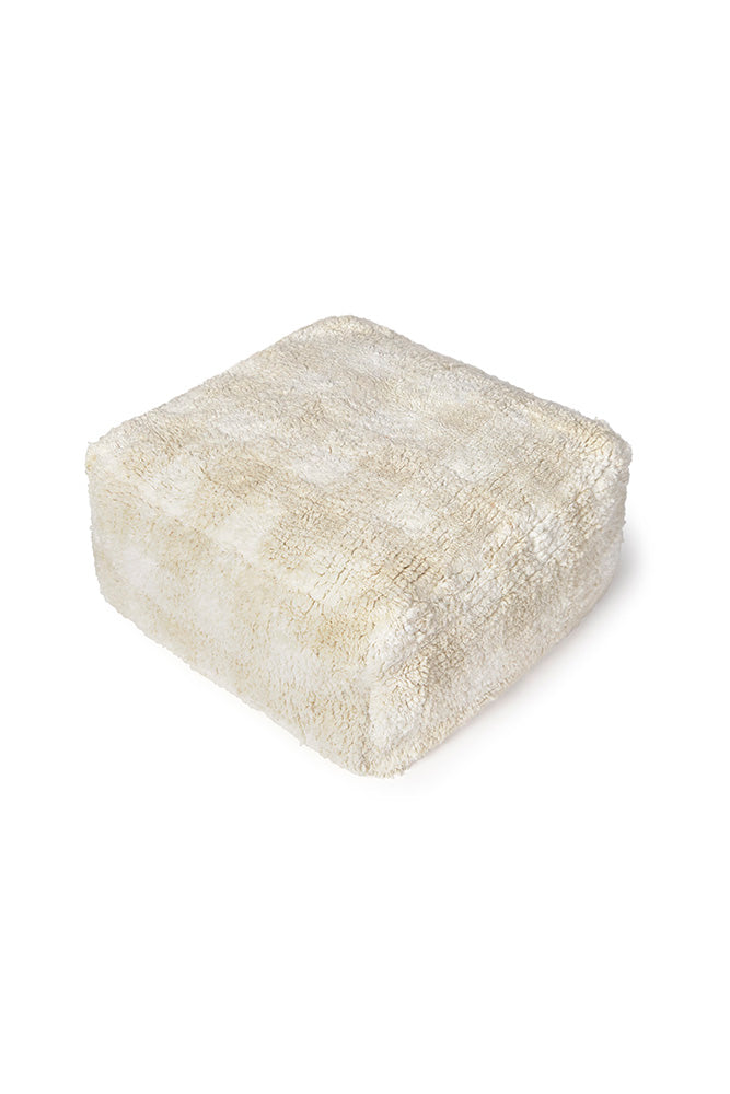 Ivory Vichy Pouf