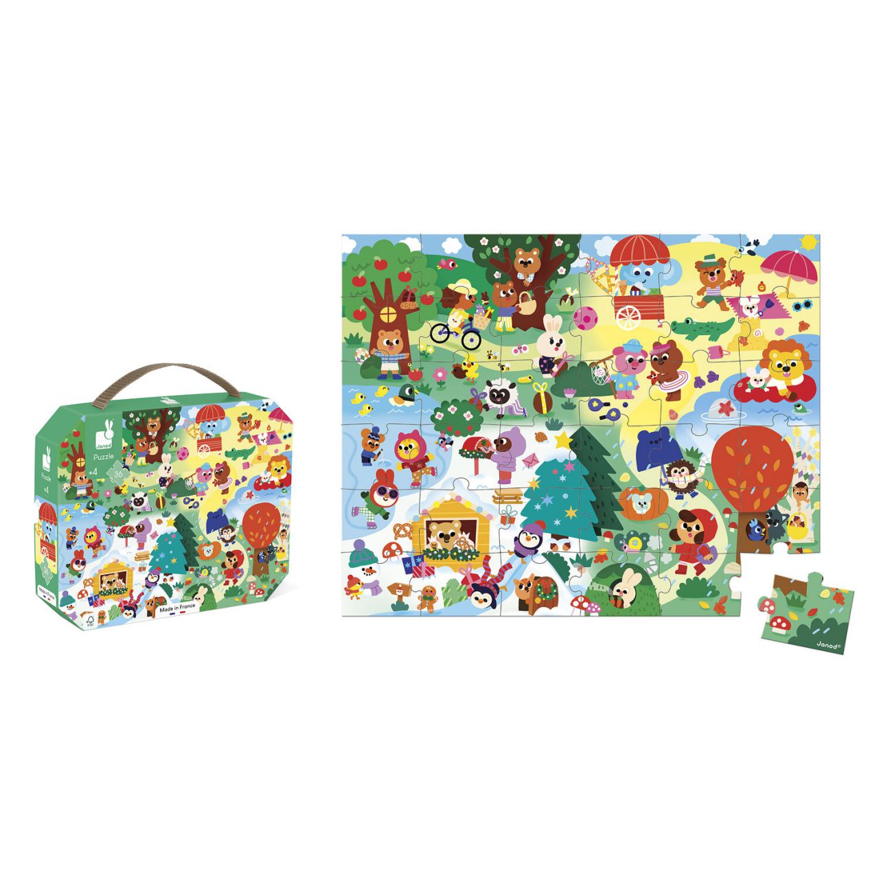 De Vier Seizoenen Puzzel - 36 stukjes