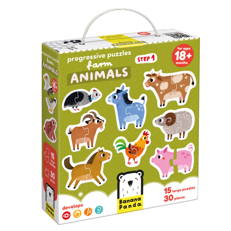 Puzzles évolutifs - Les Animaux de la Ferme