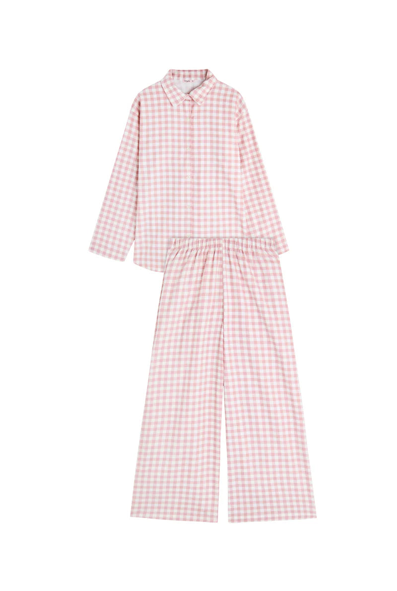 Pyjama en Flanelle Rose