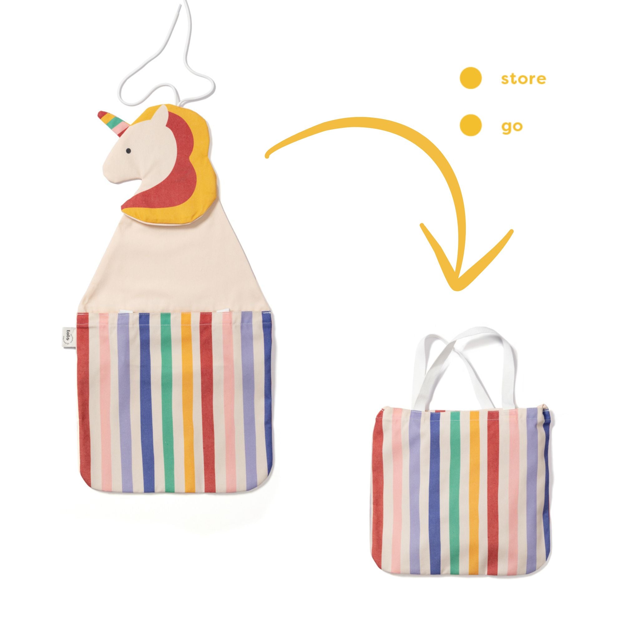 Wall storage &amp; bag - Toto Unicorn