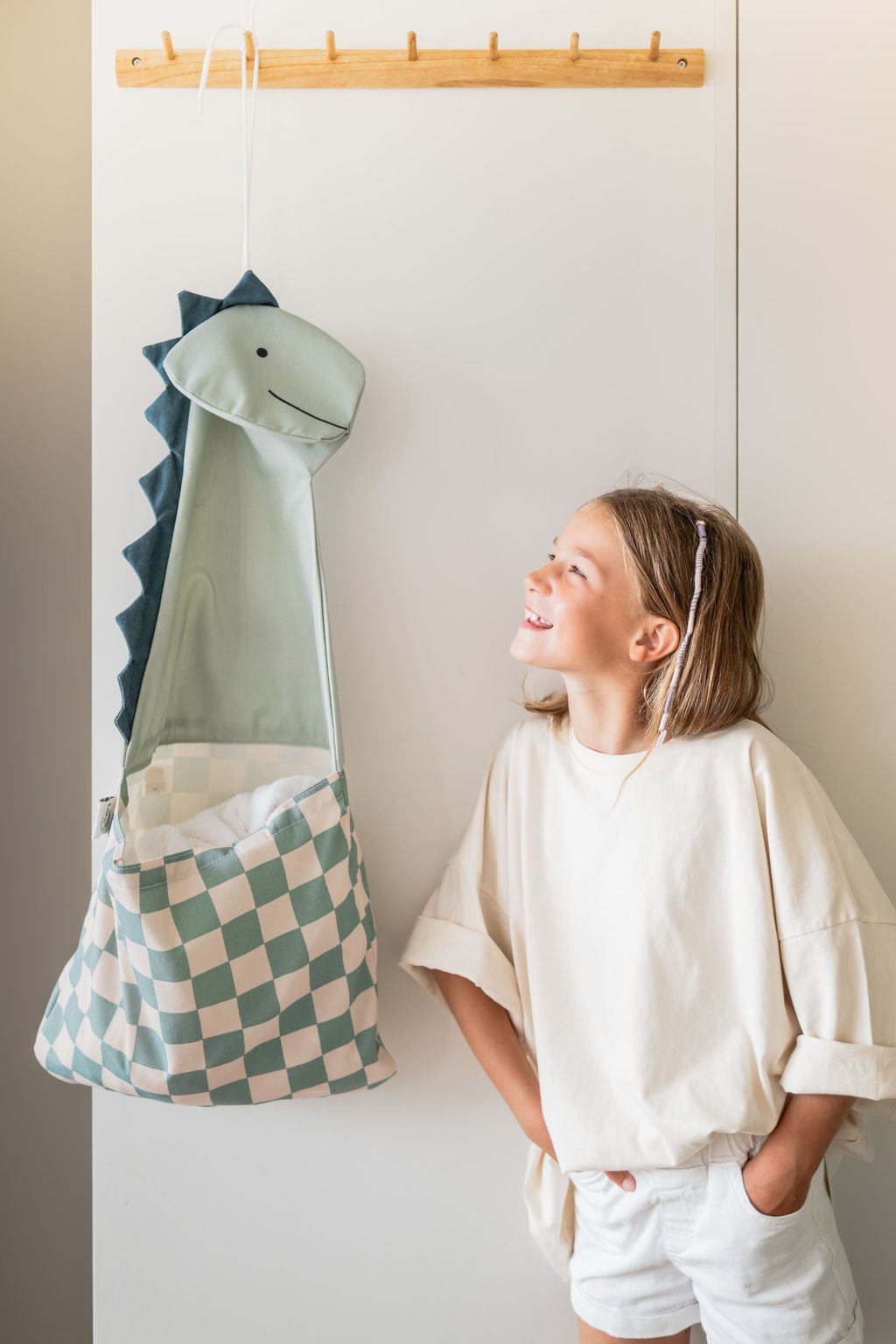 Wall storage &amp; bag - Toto dino