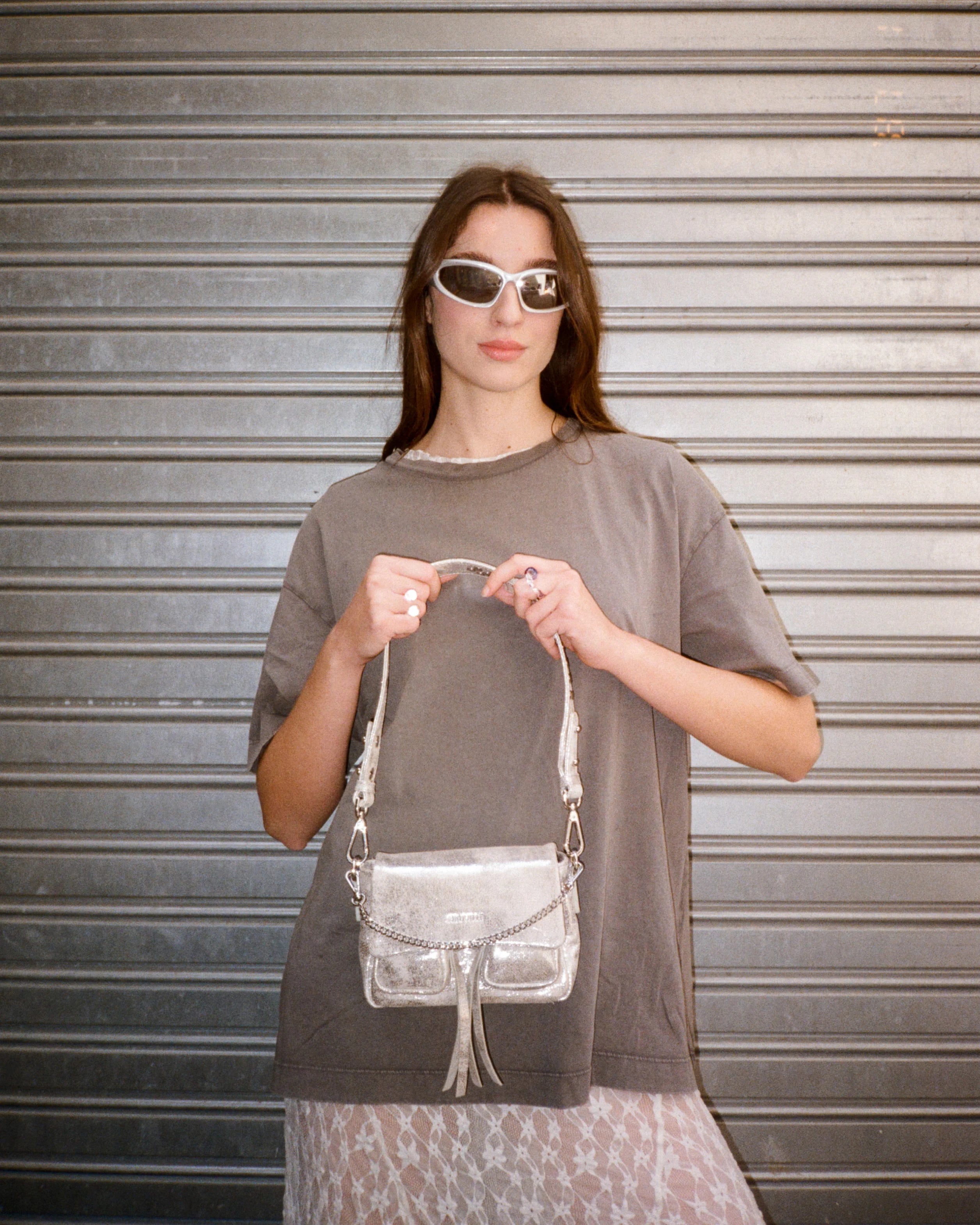 Mini Max zand gouden tas