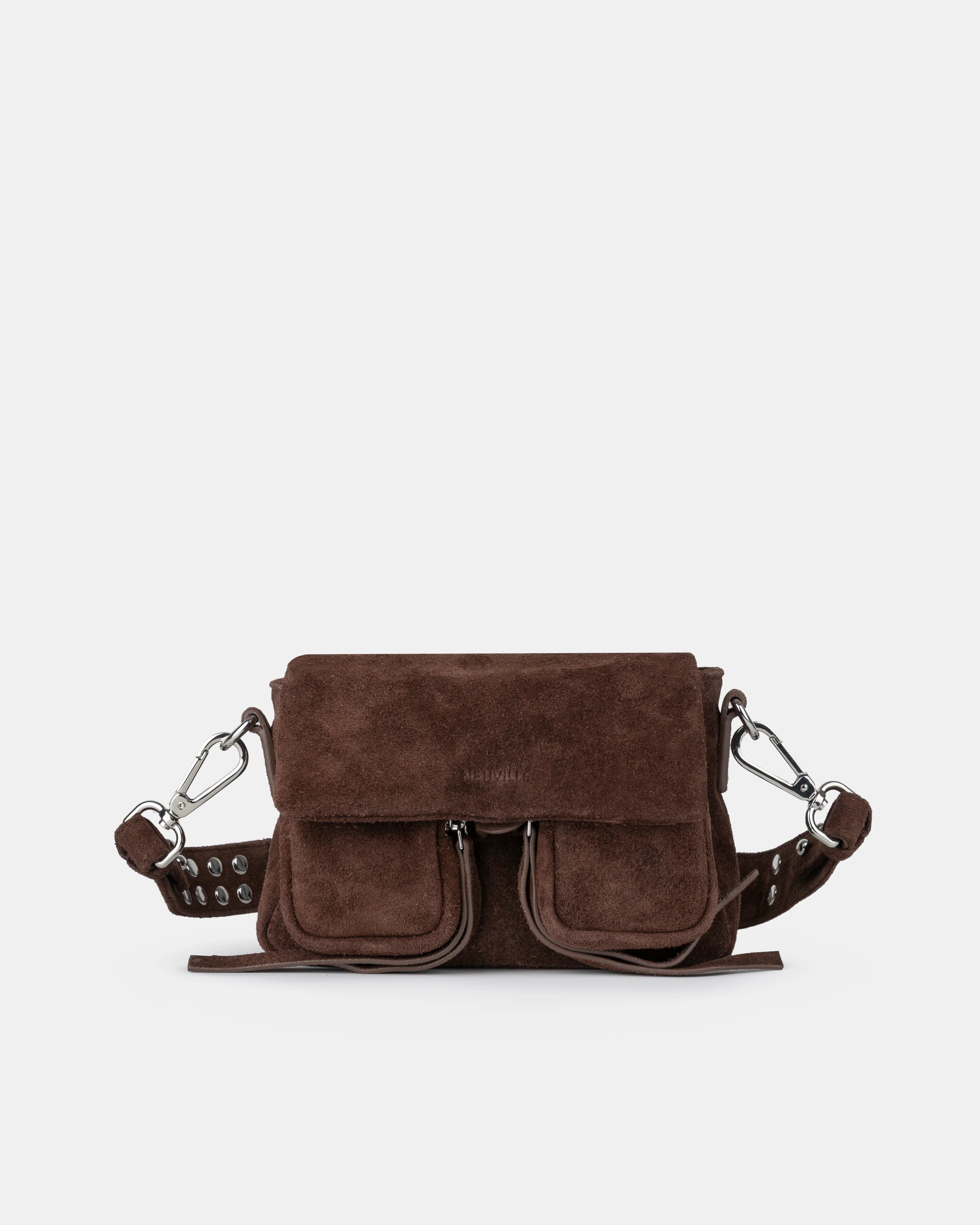 Mini Max Suede Bruine Tas