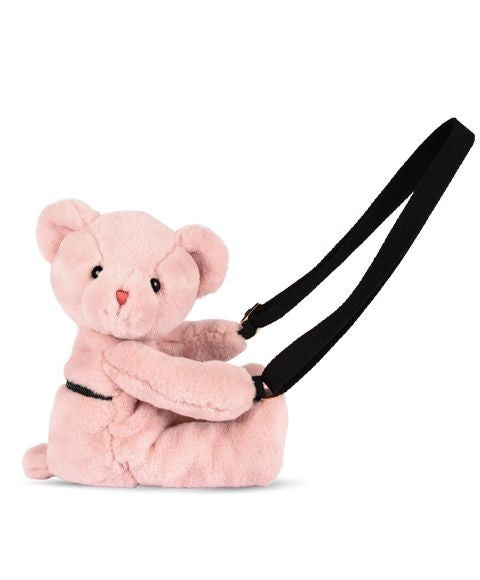 Sac Doudou Ours rose poudré
