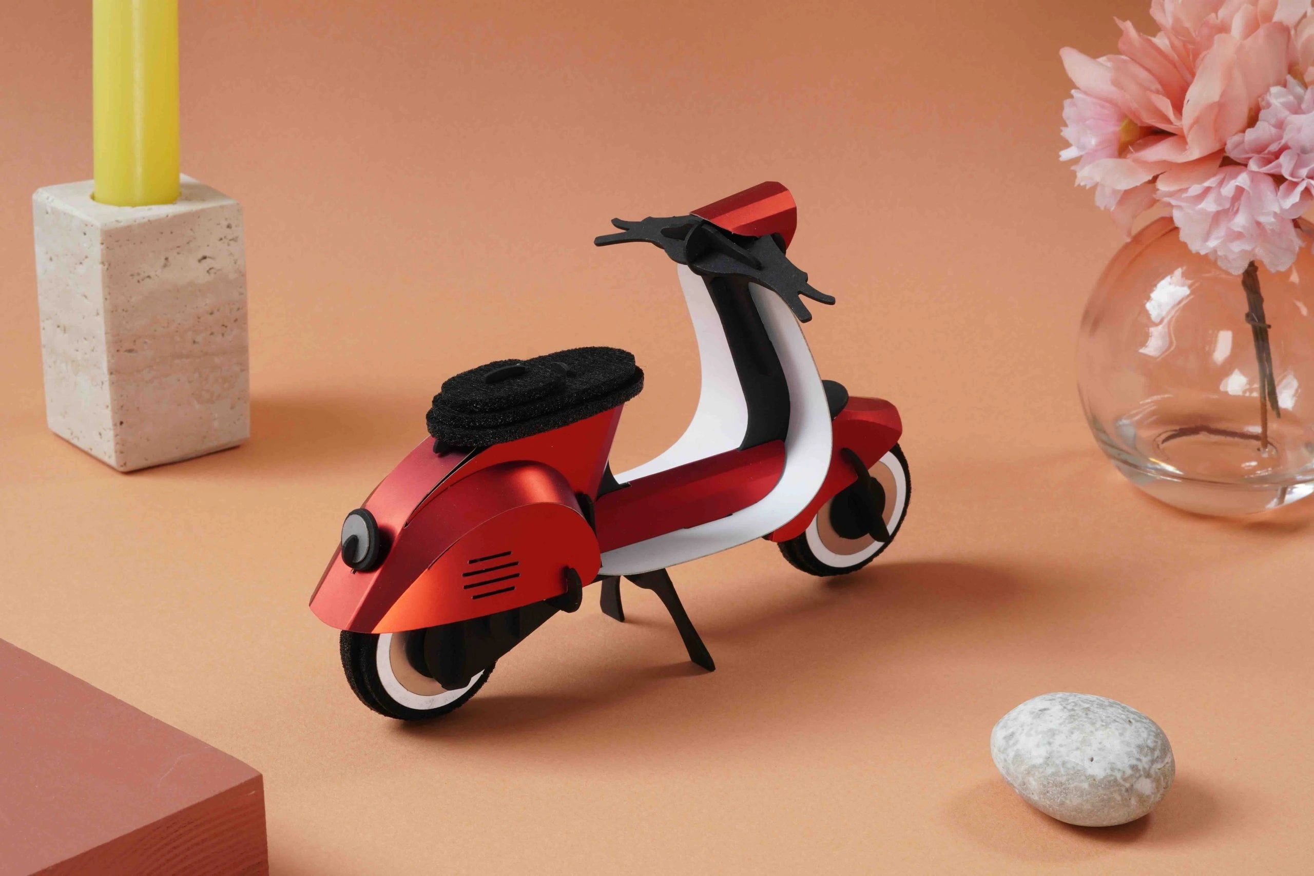 Scooter Vintage Scooter - Rouge métal