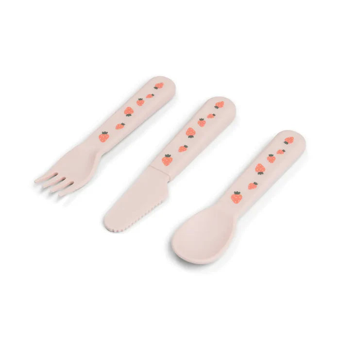 Set de 3 couverts - Foodie Tiny Farm - Rose