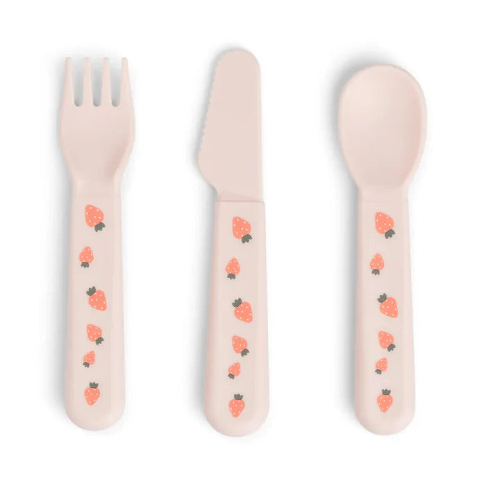 Set de 3 couverts - Foodie Tiny Farm - Rose