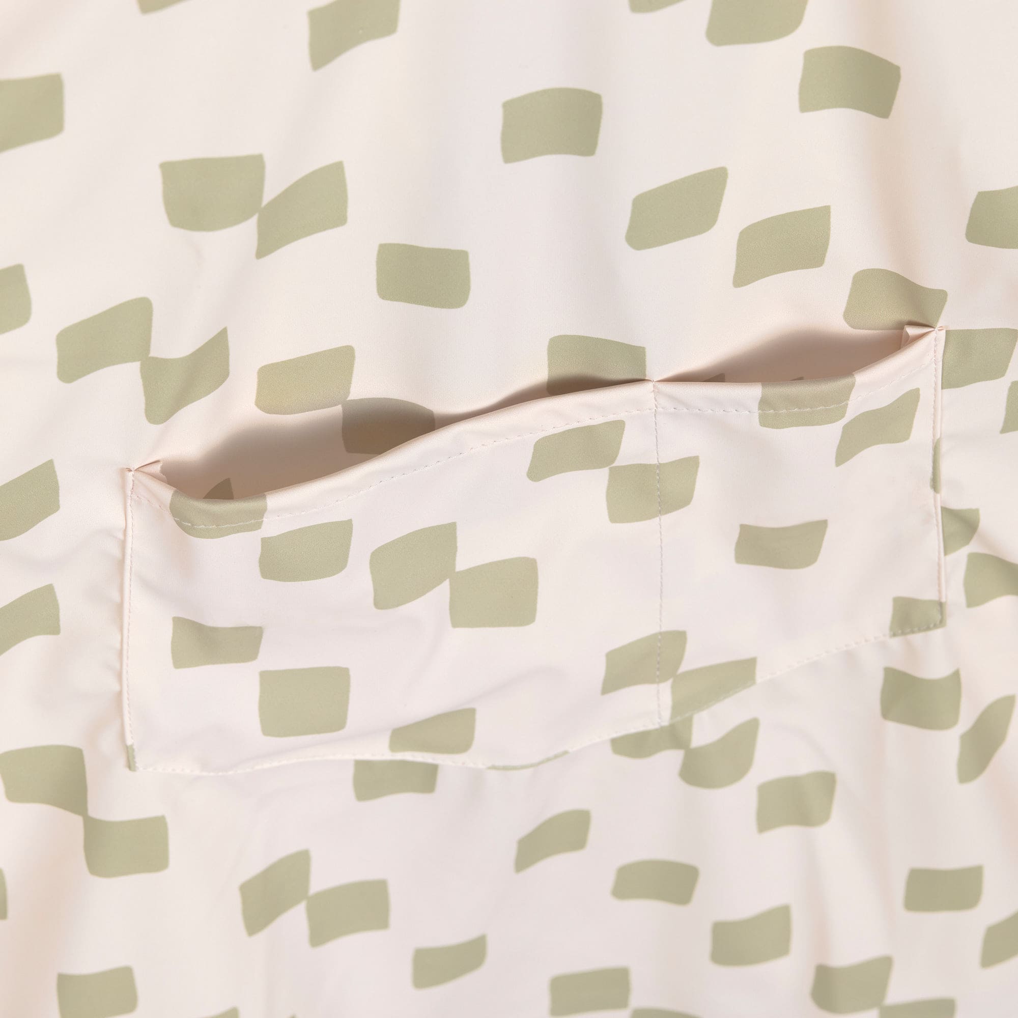 Tablier manches longues Happy Fruits - kaki clair