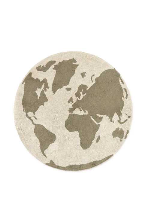 Tapis Lavable World Map – Rugcycled
