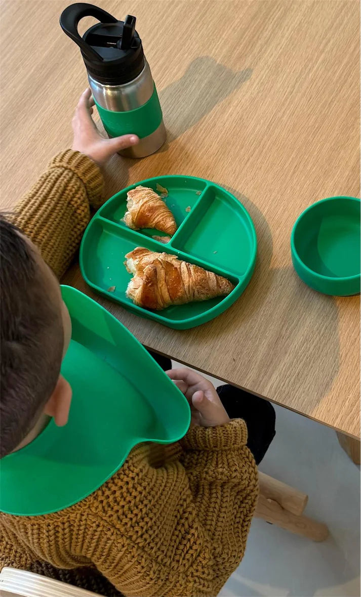 Divided Plate - Bright Green