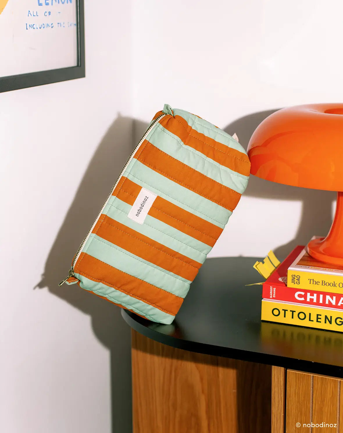 Trousse de toilette Stories - Green Orage Stripes- Édition limitée