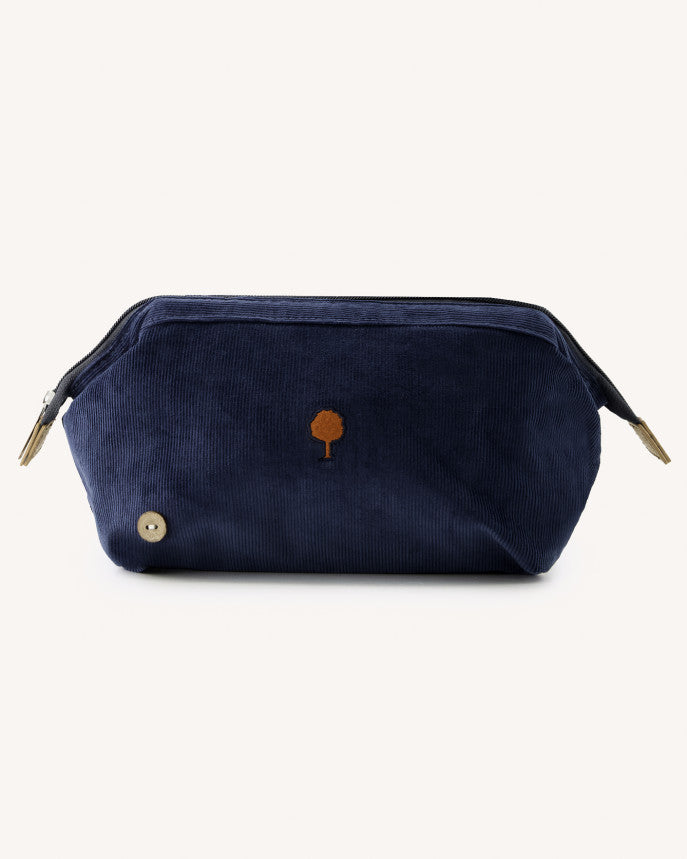 Trousse de toilette velours Navy