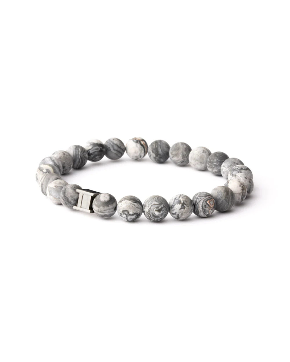 Bracelet Alpha Pierre de Jaspe Grise