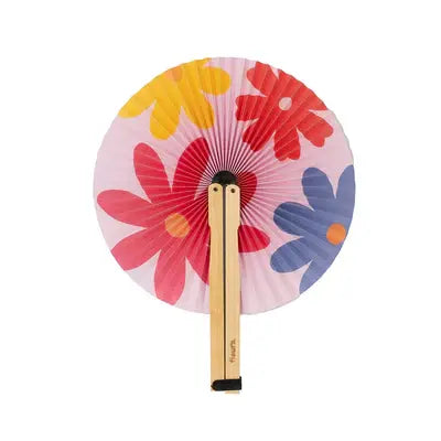 Retractable Fan - Pai Pai Flowers
