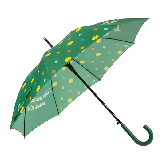 Umbrella I Like People Who Smile when it's Raining Green