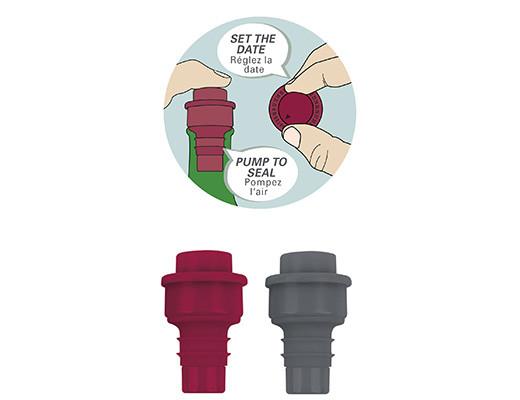 Bouchon à vin avec pompe et dateur