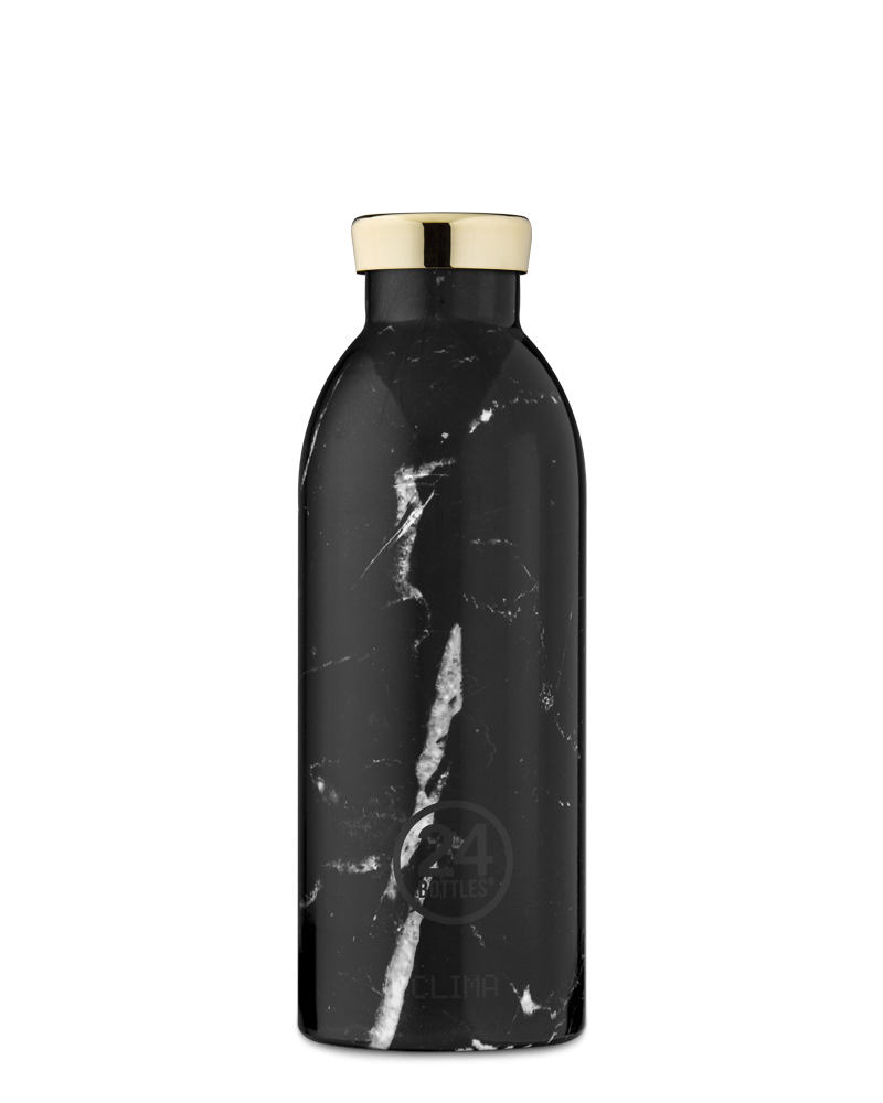 Gourde Clima Bottle Black Marble