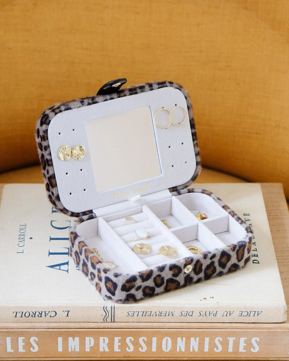 Brigitte leopard jewelry box