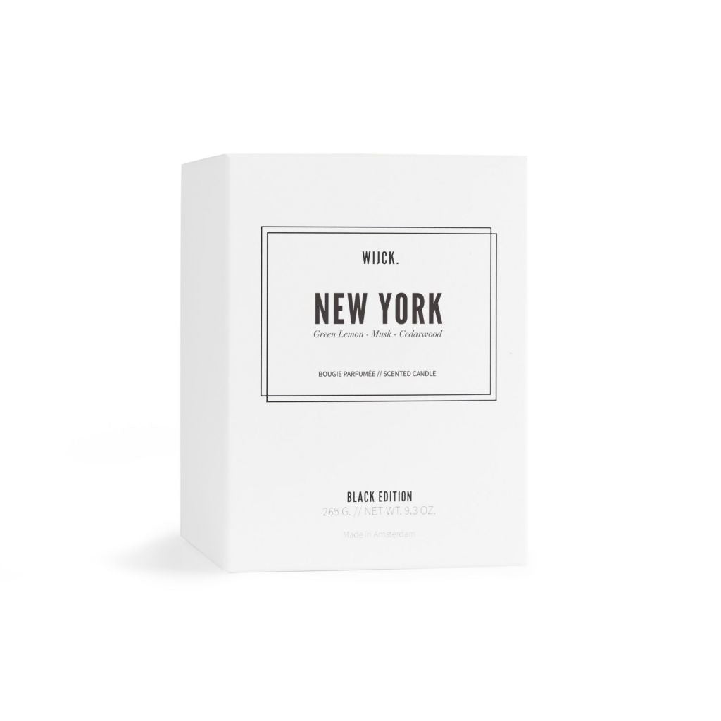 Bougie Parfumée New York - Green lemon, Musk et Cedarwood