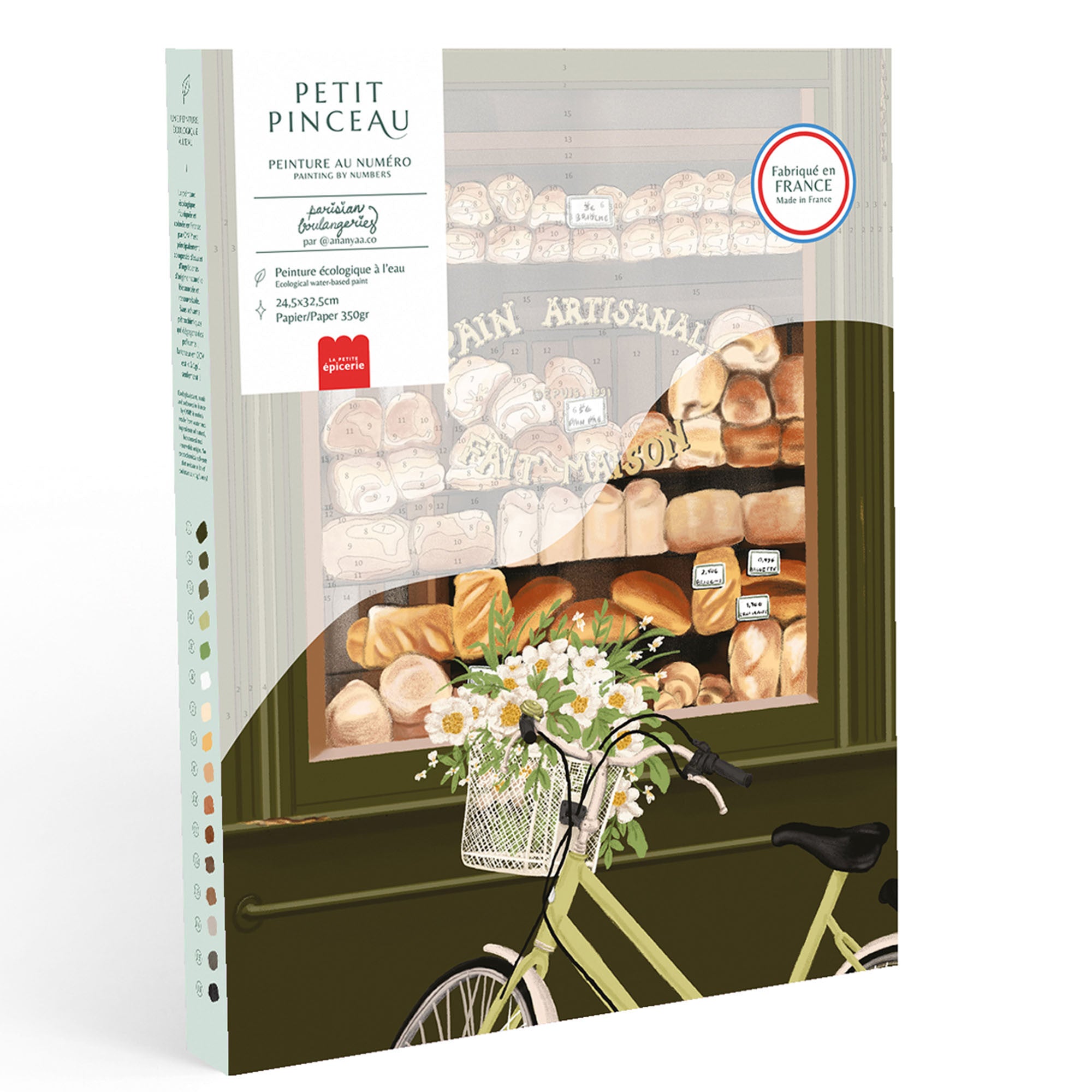 Coffret Peinture au numéro - Boulangeries Parisiennes par Ananya Bhandari