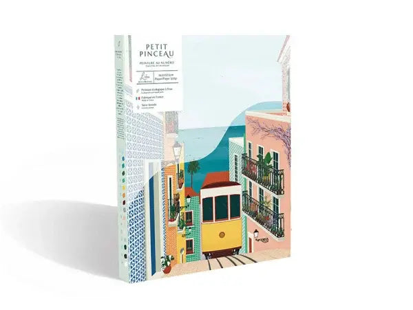 Coffret peinture au numéro Lisbon Tram par Vero Illustrates