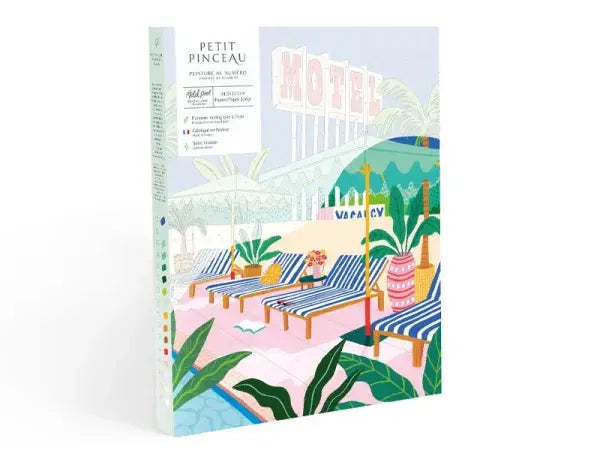 Coffret peinture au numéro Motel Pool par Jessica Smith