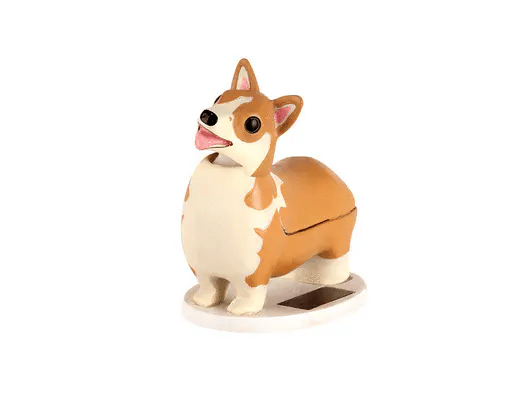 Solar statuette - Solar Corgi Elroy