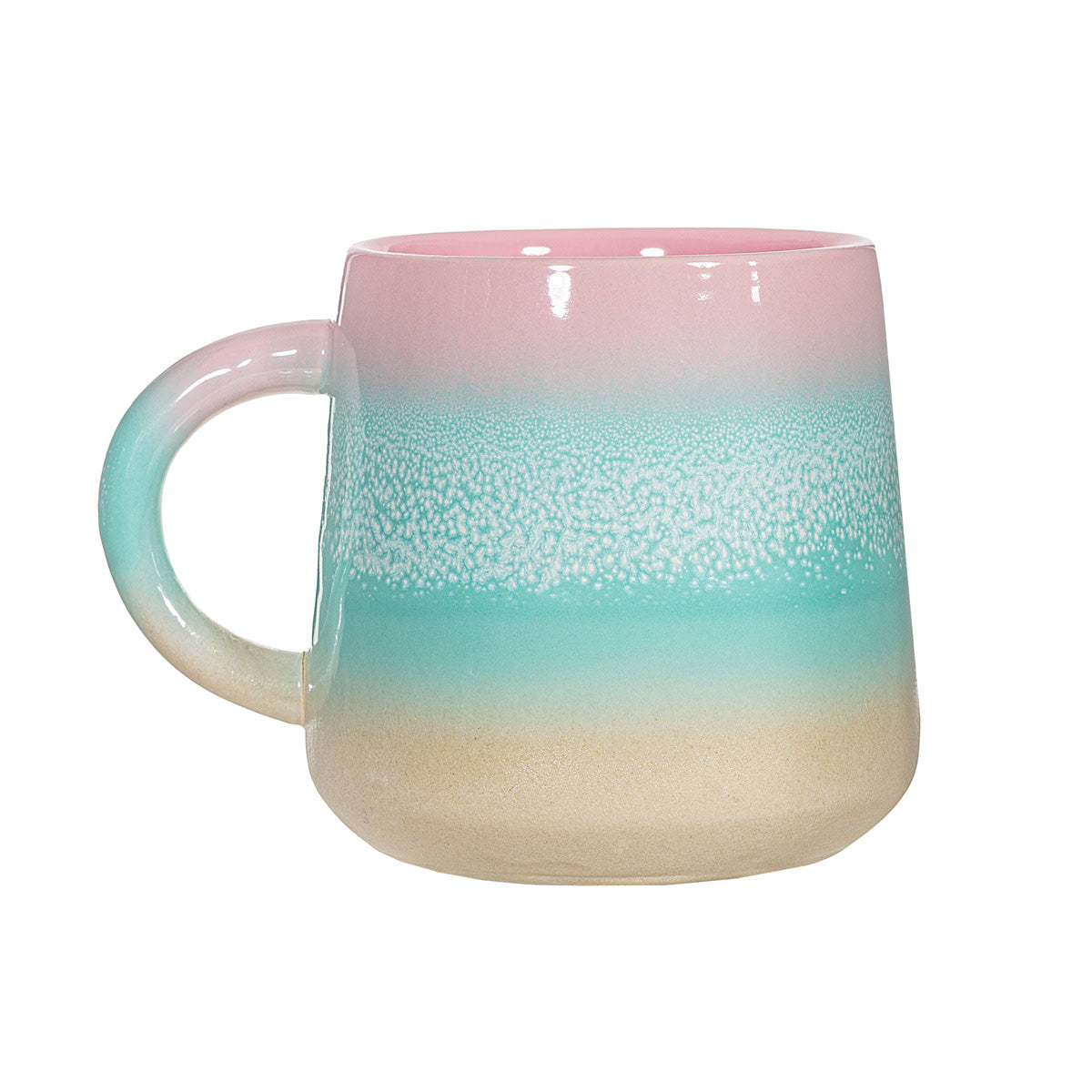 Mug en Céramique - Pastel Ombre Vert & Rose