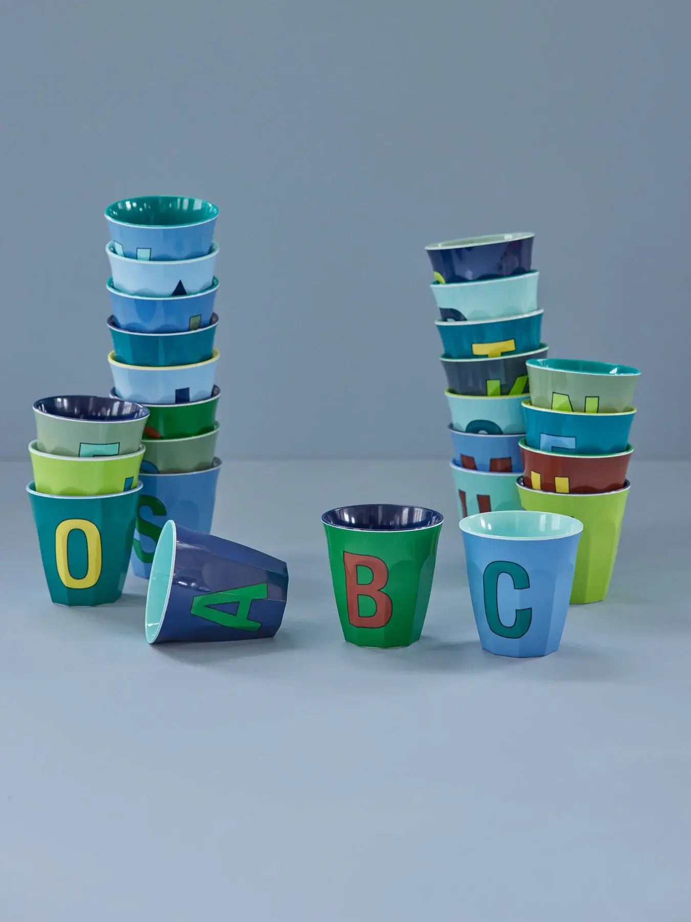 Melamine Cup with Alphabet Letter - Rice