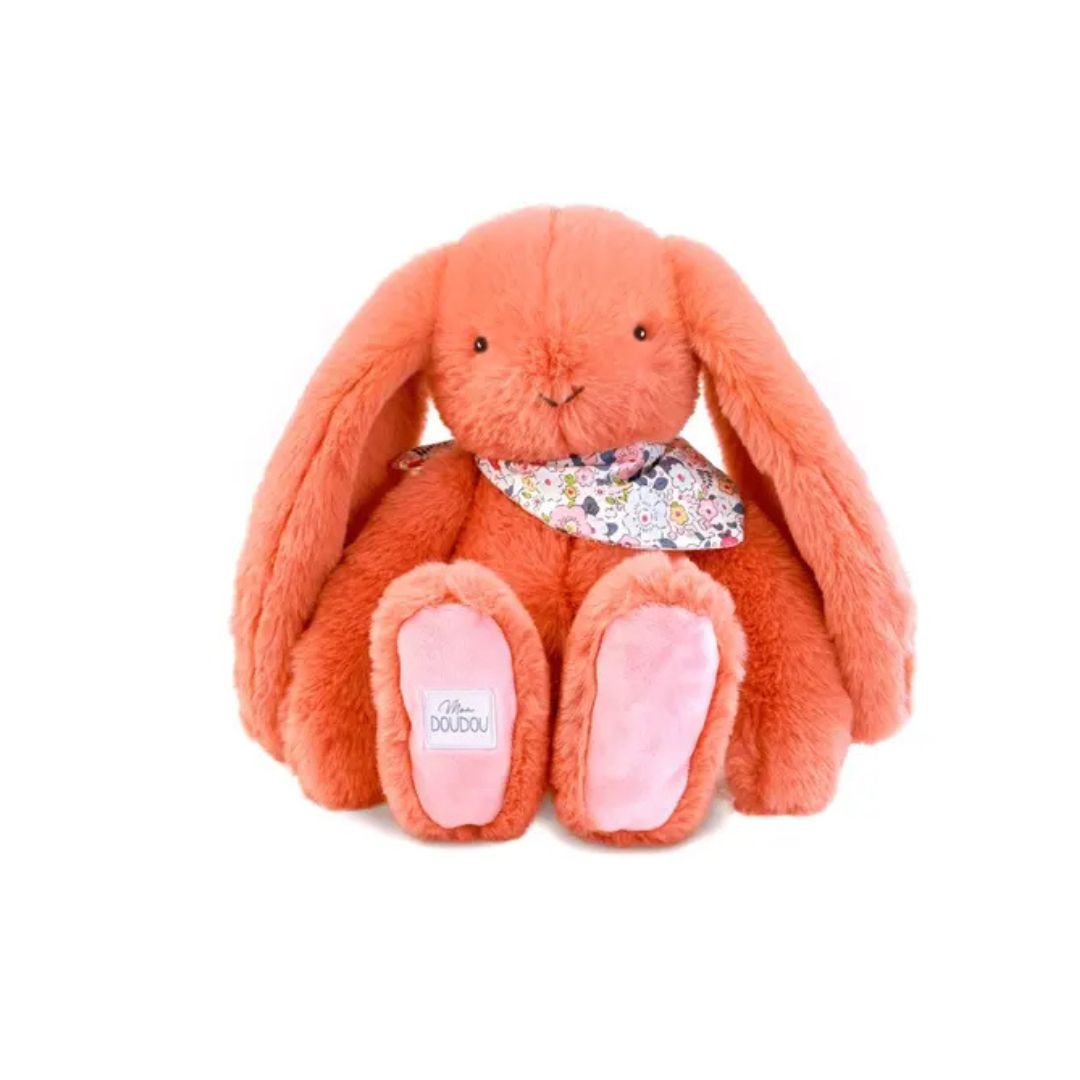 Peluche Lapin Fleurette Terracotta