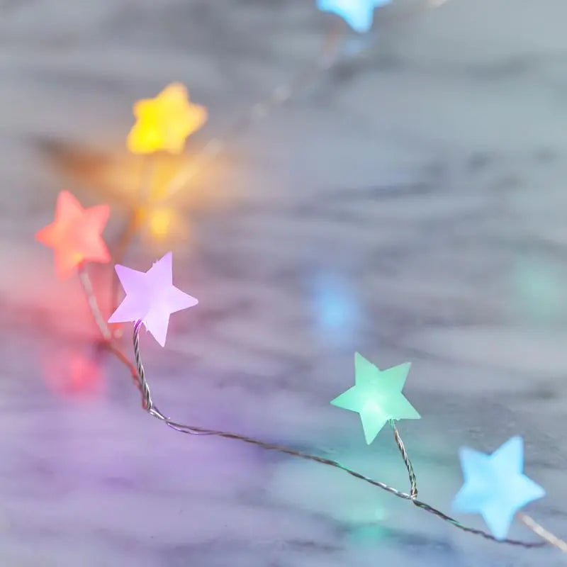 Ally Star Cluster Garland 40 LED - multi