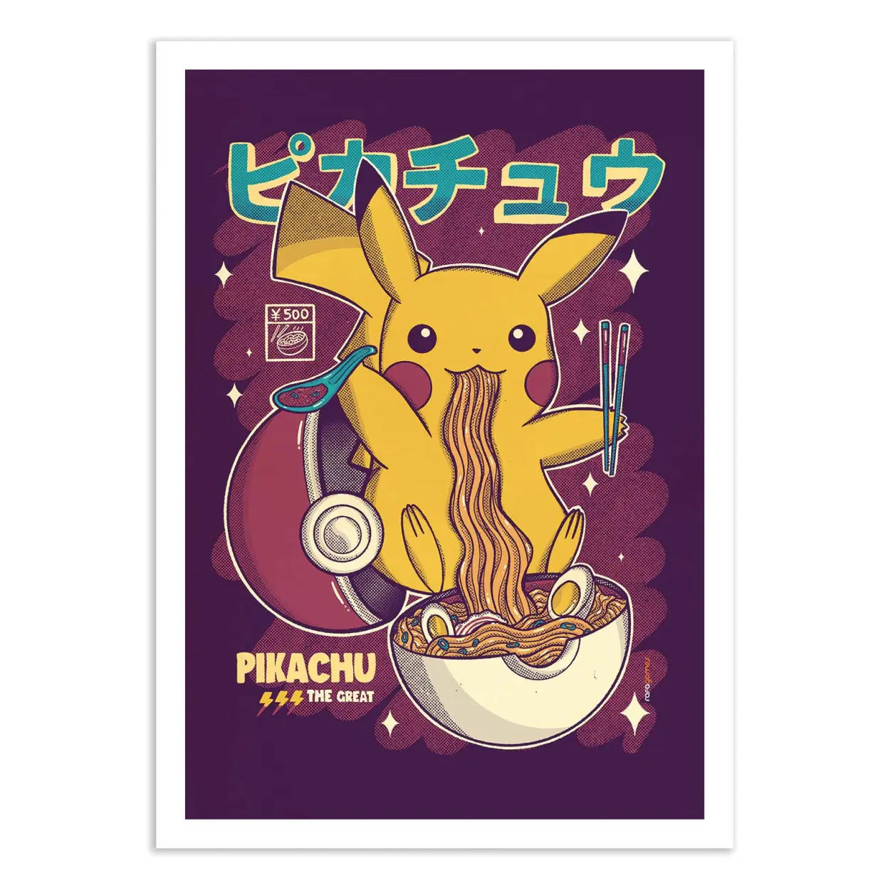 Affiche Pikachu Ramen
