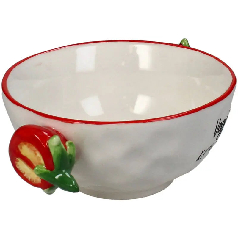 Assiette Creuse en porcelaine Blanche - Légumes