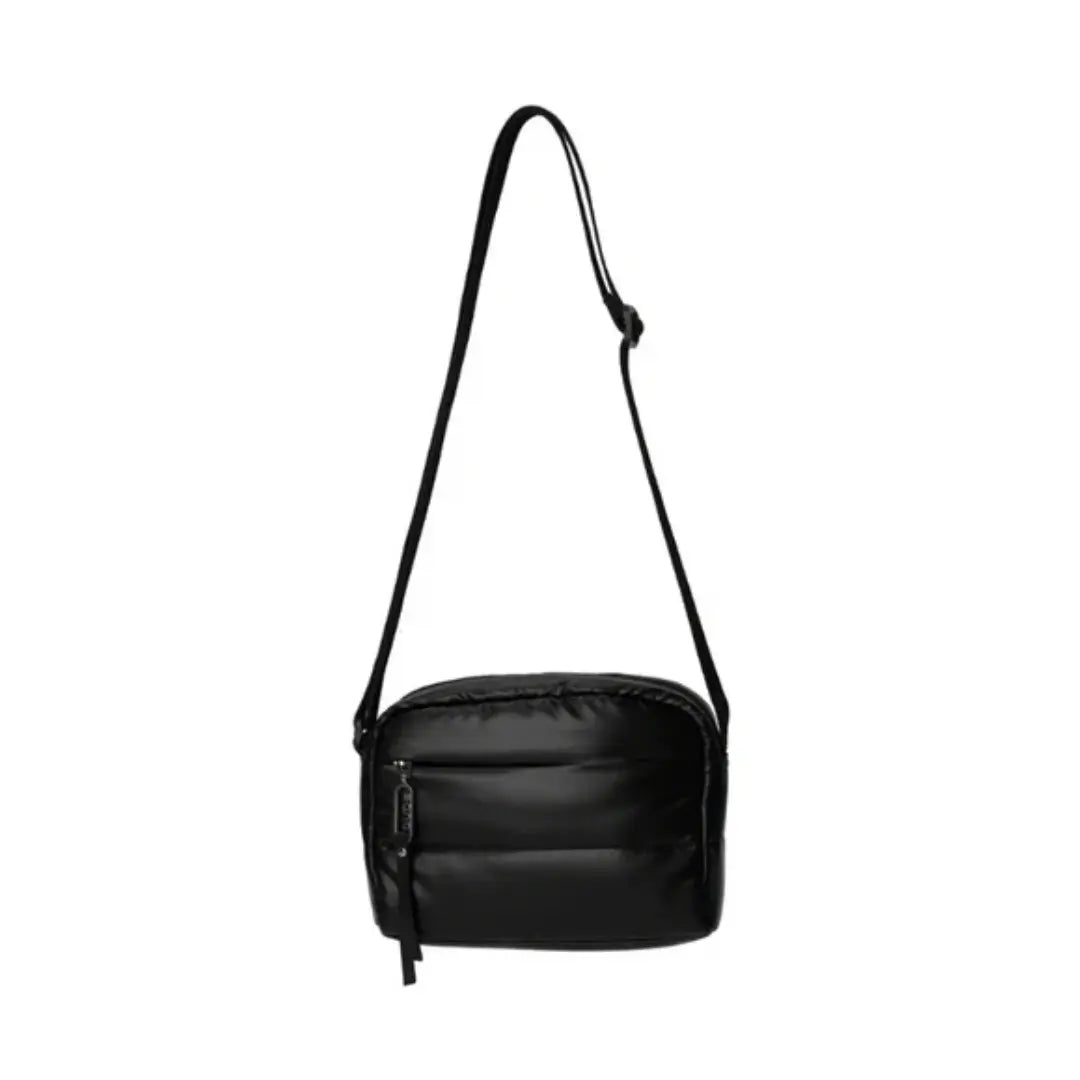 Cumulus satijnen zwarte schoudertas